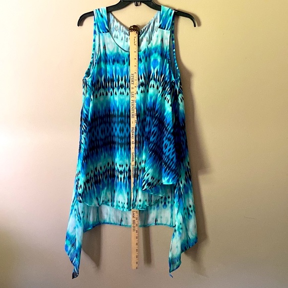 Sale! New Directions Shades of Blue Sleeveless Womens Top - EUC -Size S - Picture 6 of 6